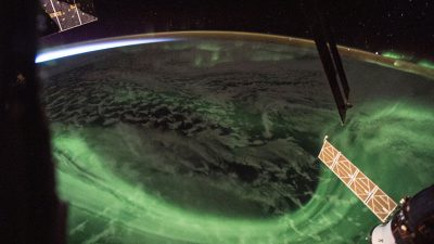 La NASA comparte una fantástica foto de la aurora boreal vista desde el espacio