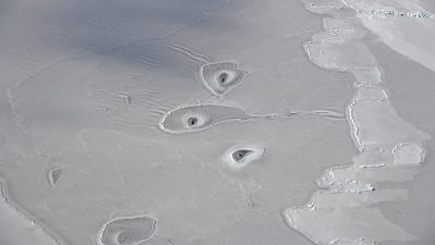 La NASA detecta unos misteriosos huecos en el hielo del Ártico