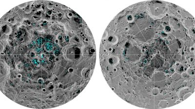 Confirman la existencia de hielo en la superficie de los polos de la Luna