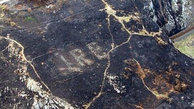 Un incendio en Irlanda descubre un mensaje oculto de la II Guerra Mundial