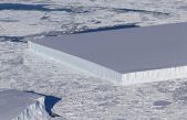 La NASA halla un extraño iceberg perfectamente rectangular