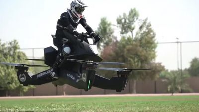 Policía de Dubai ya utiliza motocicletas voladoras