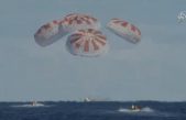 Éxito histórico de la Crew Dragon, la primera nave privada para llevar astronautas a la estación espacial