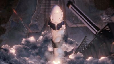 SpaceX lanza Crew Dragon, la primera nave comercial diseñada para astronautas, rumbo a la ISS