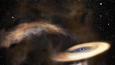 Astrónomos localizan un agujero negro «escondido en su guarida»