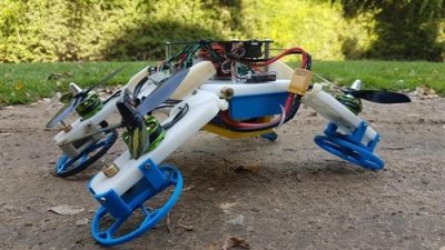 Este robot no solo vuela sino que se comprime para entrar en espacios pequeños