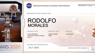 Envía tu nombre a Marte con la misión Mars 2020 de la NASA