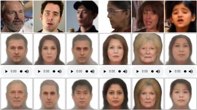 Crean un algoritmo que reproduce el rostro a través de un análisis de la voz