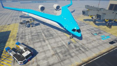 En el avión del futuro viajarás en las alas.