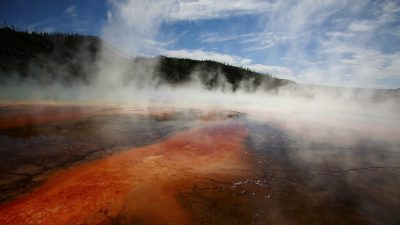 El manto bajo el supervolcán de Yellowstone se extiende hasta California y Oregón