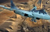 Publican una foto del Su-57 con un misterioso dispositivo anclado a su motor