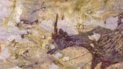 La historia más antigua jamás contada, pintada en una cueva de Indonesia