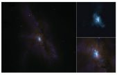 Observan la turbulenta vida de dos agujeros negros supermasivos en colisión de galaxias