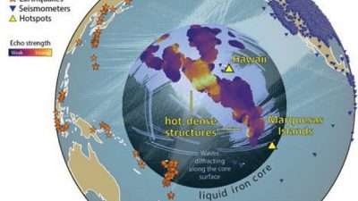 Los científicos encuentran «megaestructuras» gigantes de 600 millas de ancho enterradas profundamente bajo la superficie de la Tierra