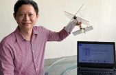 Un dron con alas que aletean