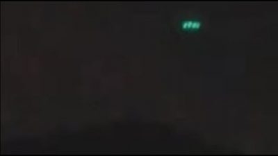 OVNI con luces turquesas en los cielos de Colombia