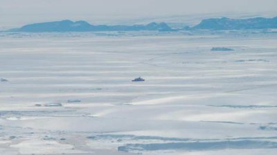 Fusión asombrosamente rápida de hielo en un punto de la Antártida