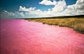 Las imágenes de un Dron muestran que el lago de Siberia ha cambiado de color.