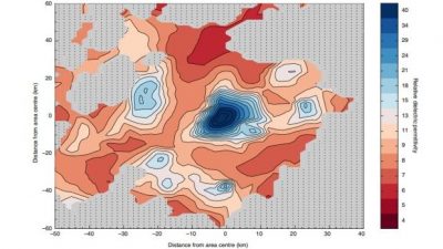 Descubren todo un sistema de lagos de agua líquida bajo el polo sur de Marte