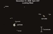 La gran conjunción de Júpiter y Saturno en Navidad, nunca vista desde la Edad Media