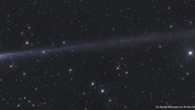 Después de un viaje de 2.000 años el cometa Erasmus se muestra en el cielo nocturno