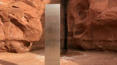 Encuentran en Utah un misterioso monolito parecido al de «2001: Una odisea del espacio»