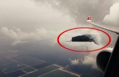Filmaron el momento exacto en que dos gigantescos OVNIs volaron al ras de un avión