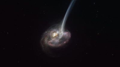 ALMA capta el proceso de muerte de una distante galaxia en colisión mientras pierde la capacidad de formar estrellas