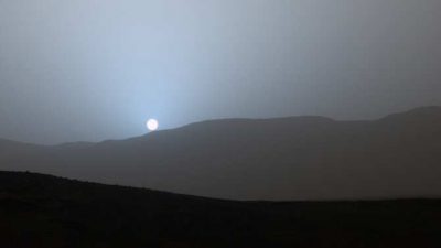 Puesta de sol vista desde donde ningún humano ha estado