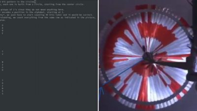 La NASA escondió este mensaje en el paracaídas del Perseverance