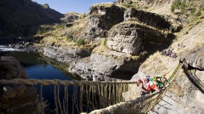 Cae el último puente inca en Perú, un Patrimonio de la Humanidad construido hace más de 600 años en cuerda de fibra vegetal