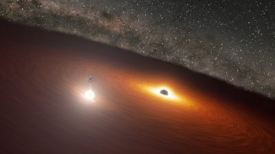 Un equipo de investigadores halla indicios de un agujero negro supermasivo binario en la galaxia OJ 287