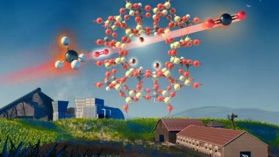 Material barato para retirar metano de la atmósfera