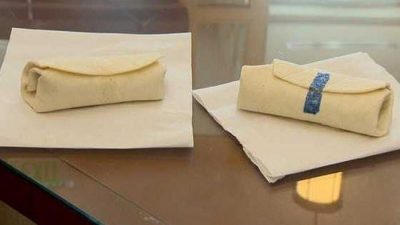 Estudiantes universitarios han hecho ‘cinta de burrito’ comestible para evitar que su cena se desenrolle sola