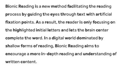Lectura Biónica: Cómo leer más rápido