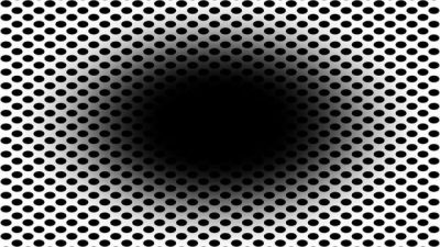 ¿Por qué esta ilusión óptica te hace ver un agujero negro en expansión?