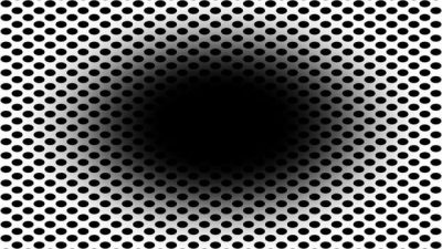 ¿Por qué esta ilusión óptica te hace ver un agujero negro en expansión?