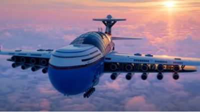 ¿Listo para el 2040? Sky Cruise, el hotel volador propulsado por energía nuclear