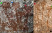 Descubren figuras antropomórficas con extrañas cabezas gigantes en un sitio de arte rupestre