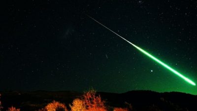 Una misteriosa lluvia de meteoritos verdes cae sobre Nueva Zelanda