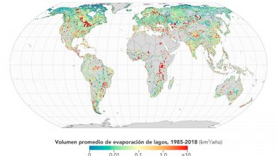 Aumenta la evaporación de los lagos