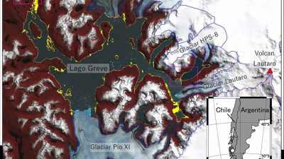 Los satélites GRACE captaron el vaciado masivo de un lago proglacial en la Patagonia chilena