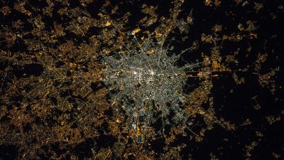 Los astronautas de la ESA ayudan a cartografiar la contaminación lumínica de Europa desde el espacio