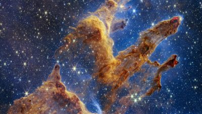 Webb toma un impresionante retrato lleno de estrellas de los pilares de la creación