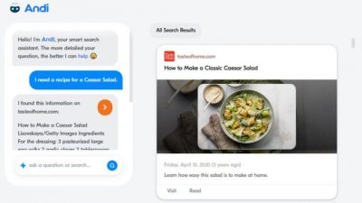 Andi: El buscador con inteligencia artificial que da respuestas en vez de enlaces