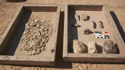 Hallan huevos de avestruz de hace más de 4.000 años en el desierto del Negev