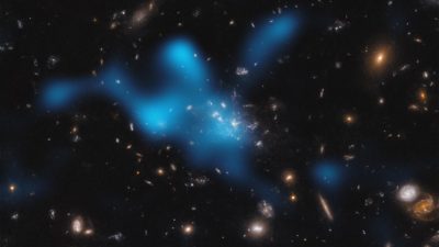 Un equipo de astrónomos observa el nacimiento de un cúmulo muy distante de galaxias del universo temprano