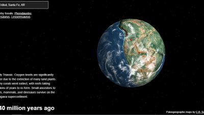 ¿Dónde estaba tu ciudad en la era de los dinosaurios? Compruébalo en este mapa