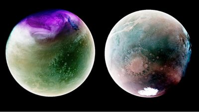 La sonda MAVEN de la NASA comparte dos nuevas fotos de la atmósfera en Marte