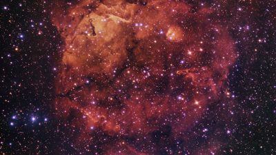 La nebulosa del Gato sonriente, captada en una nueva imagen de ESO